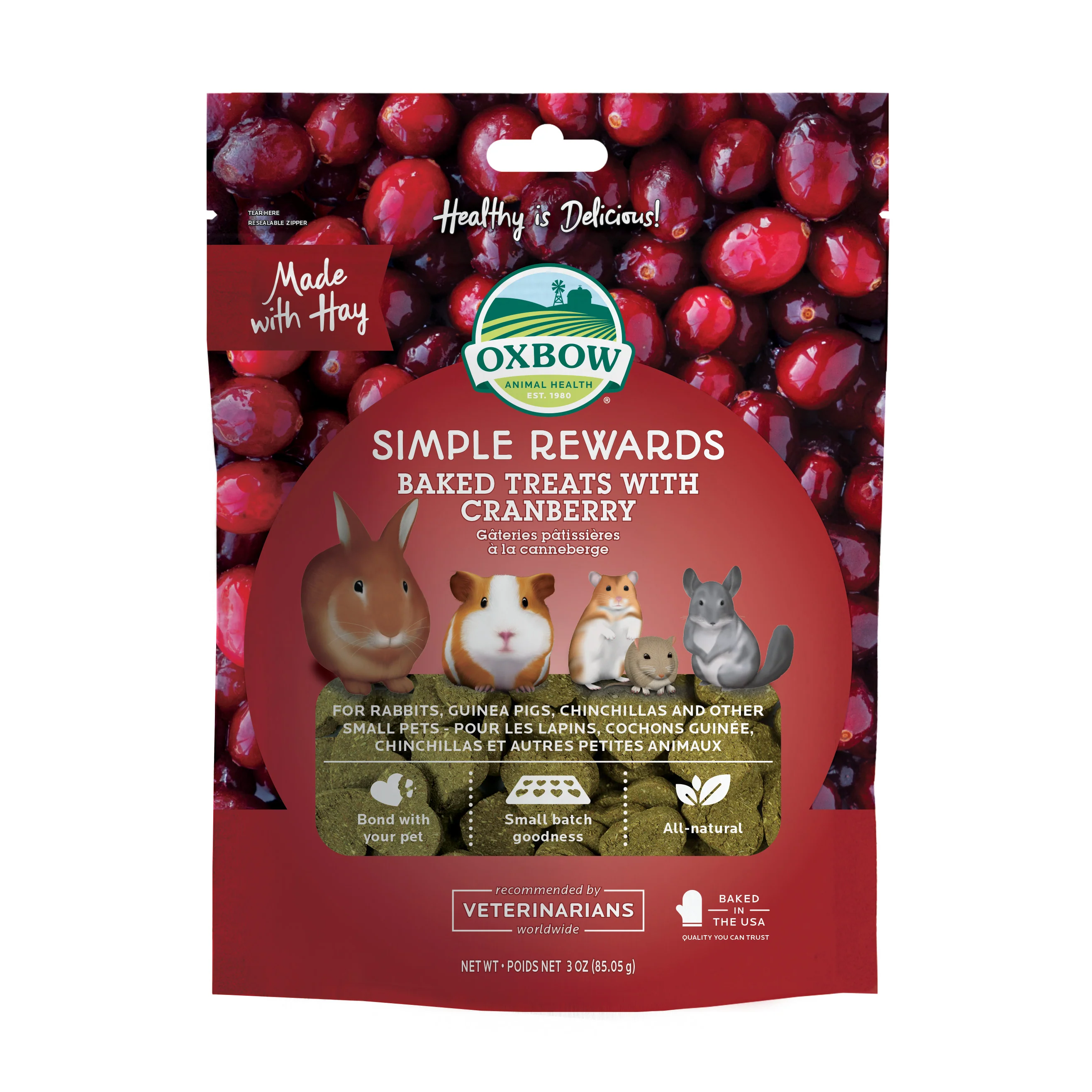 Oxbow Simple Rewards Cranberry Treats - Image 2