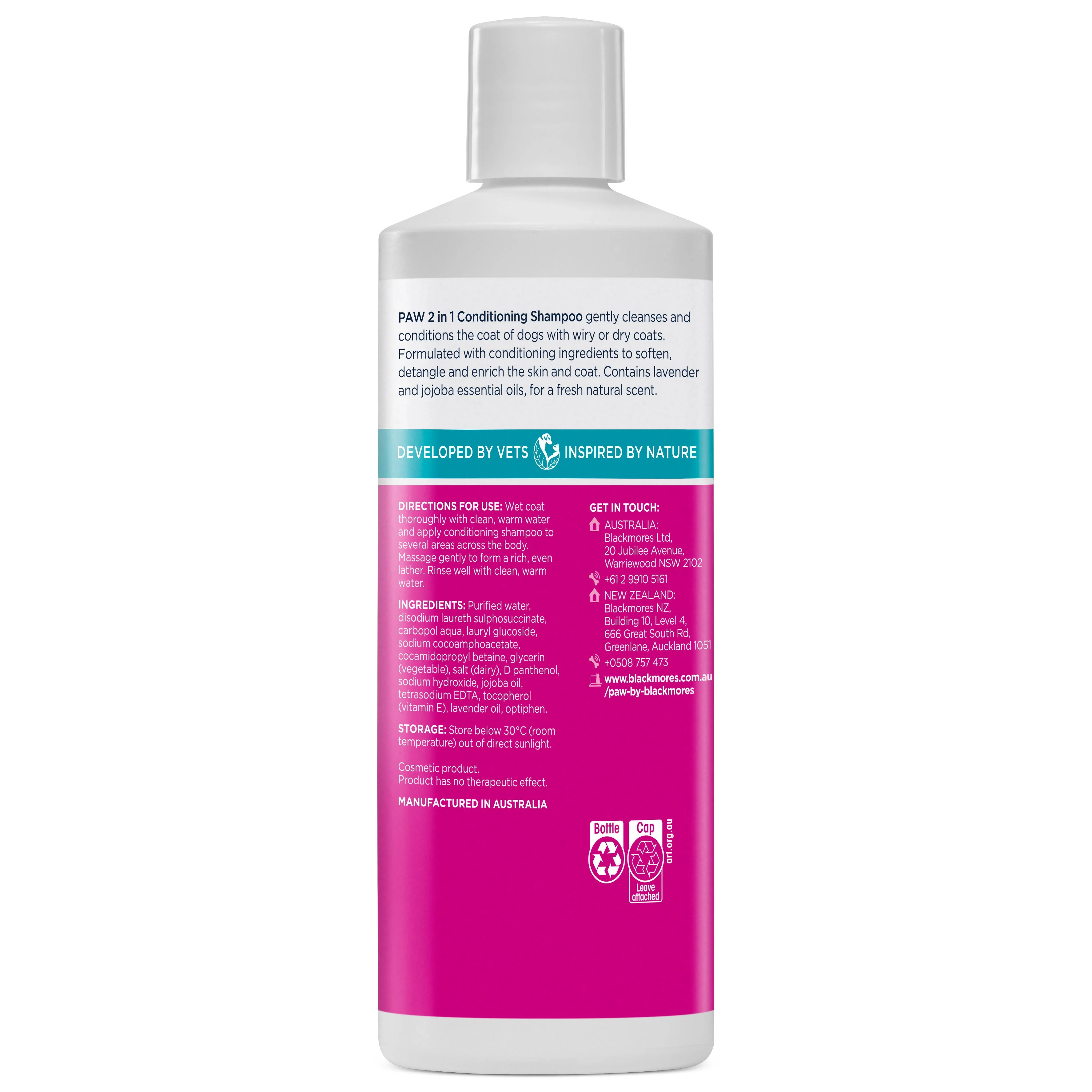 PAW 2 in 1 Conditioning Dog Shampoo 500ml - Image 12