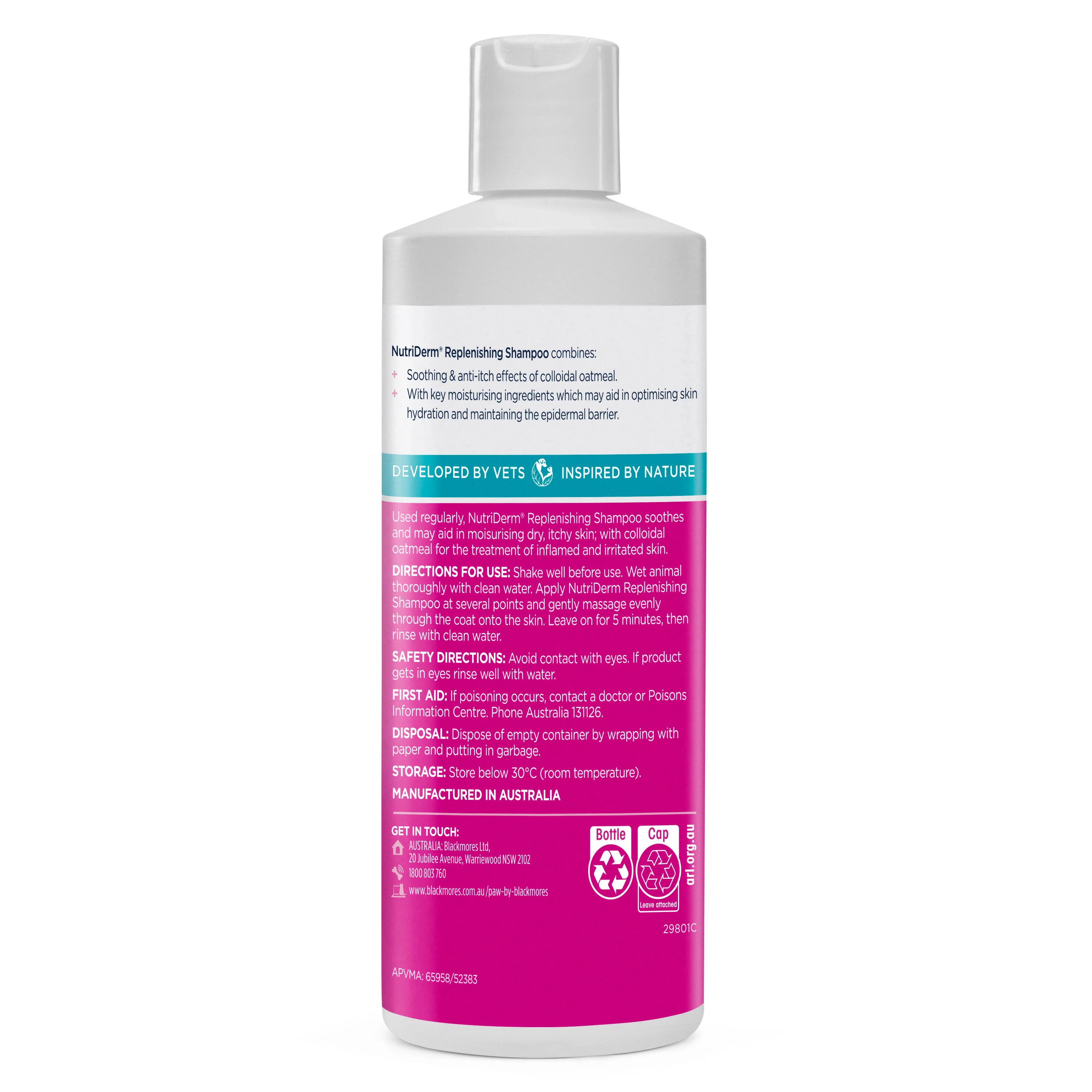 PAW Nutriderm Shampoo 500ml - Image 2