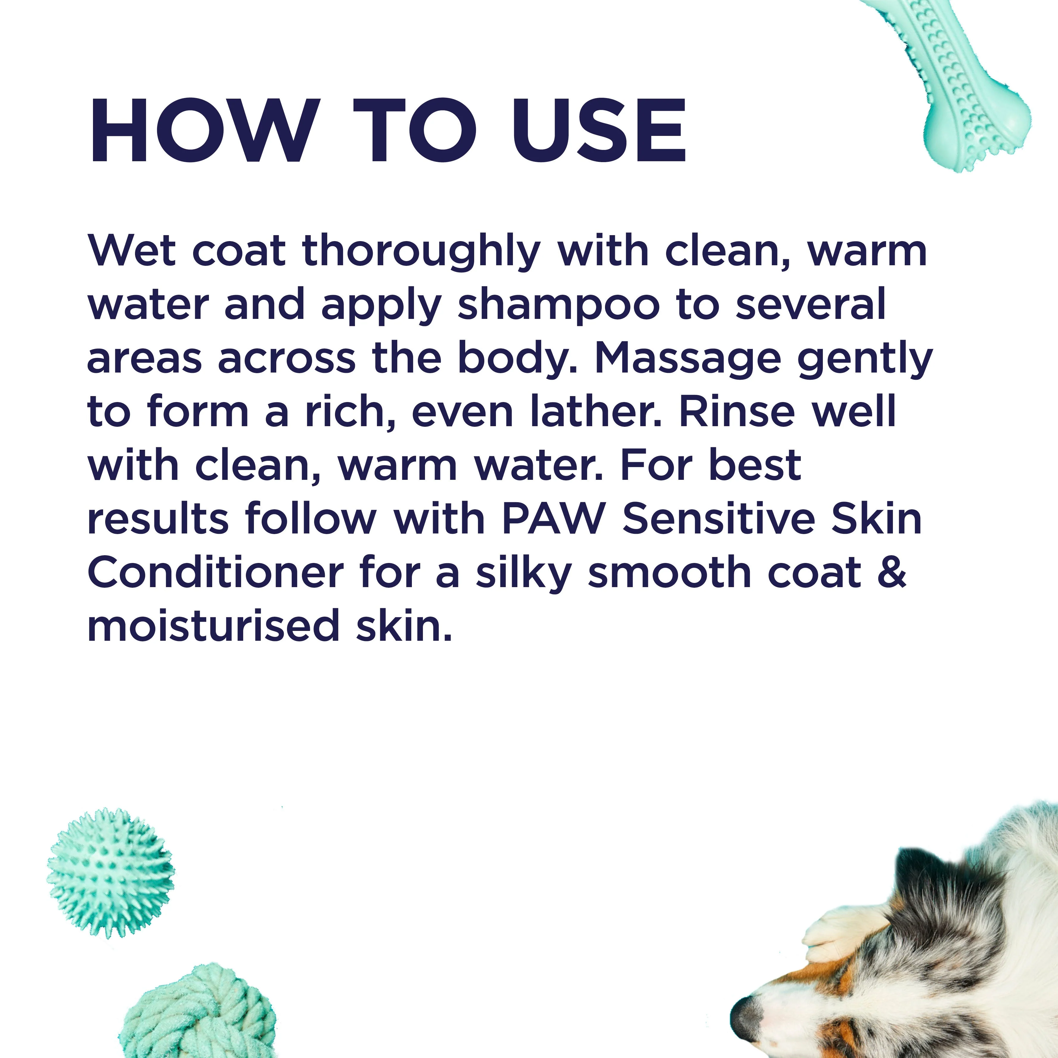 PAW Sensitive Skin Shampoo 500ml - Image 15