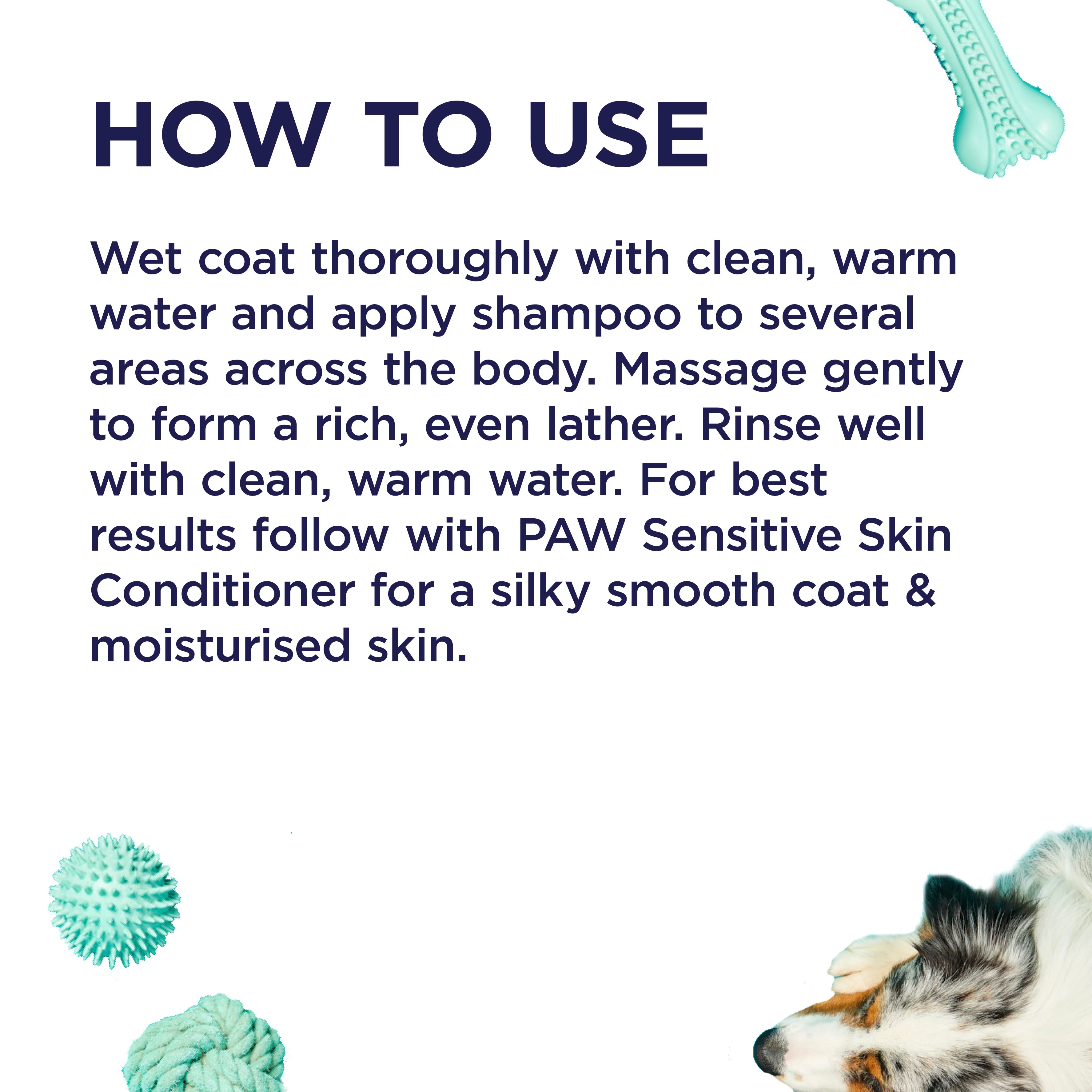 PAW Sensitive Skin Shampoo 500ml - Image 6