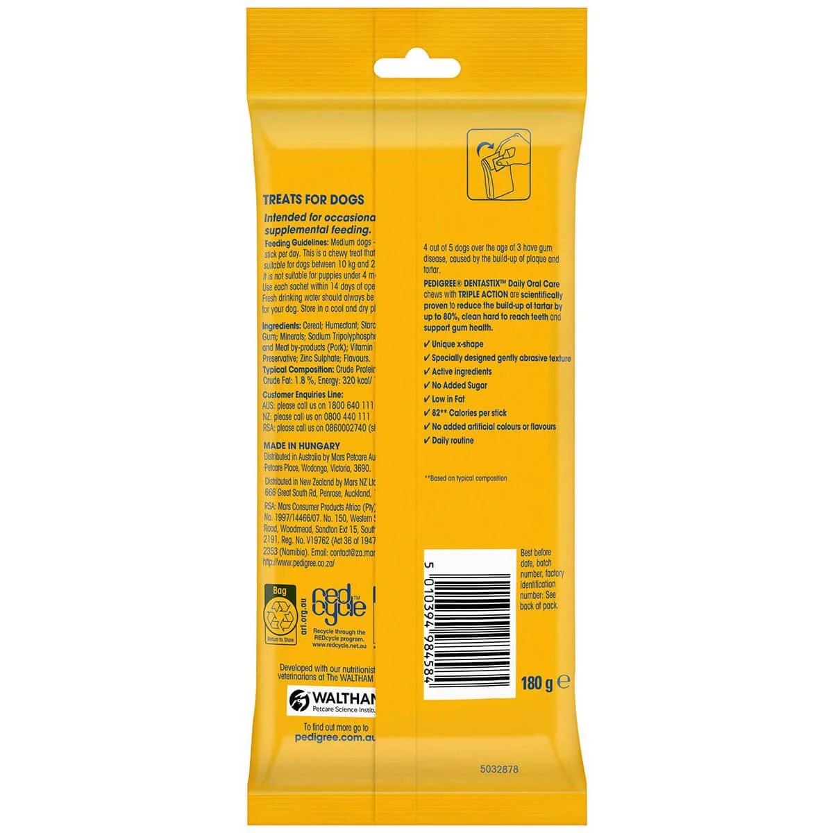 Pedigree Dentastix Oral Care Medium Breed Dog Treats - Image 2
