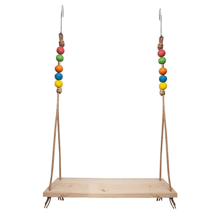 Pet One Chicken Toy Wooden Swing - Image 5