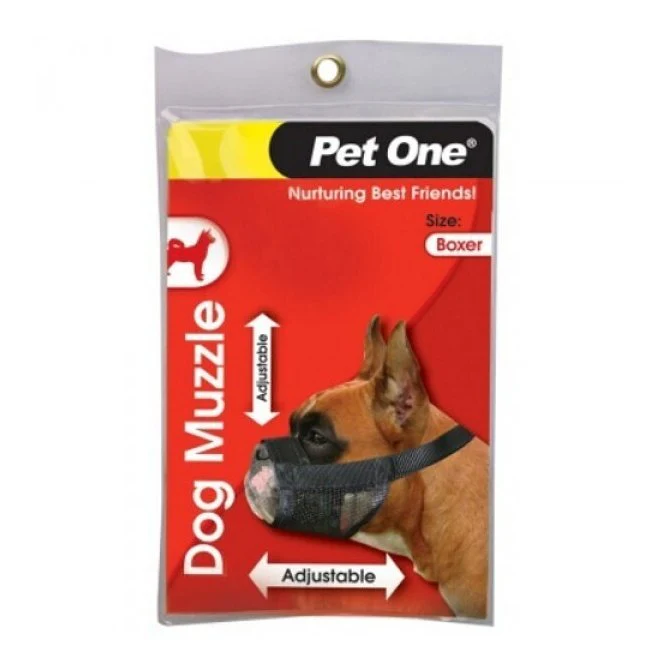 Pet One Nylon Adjustable Muzzle Boxer - Image 2