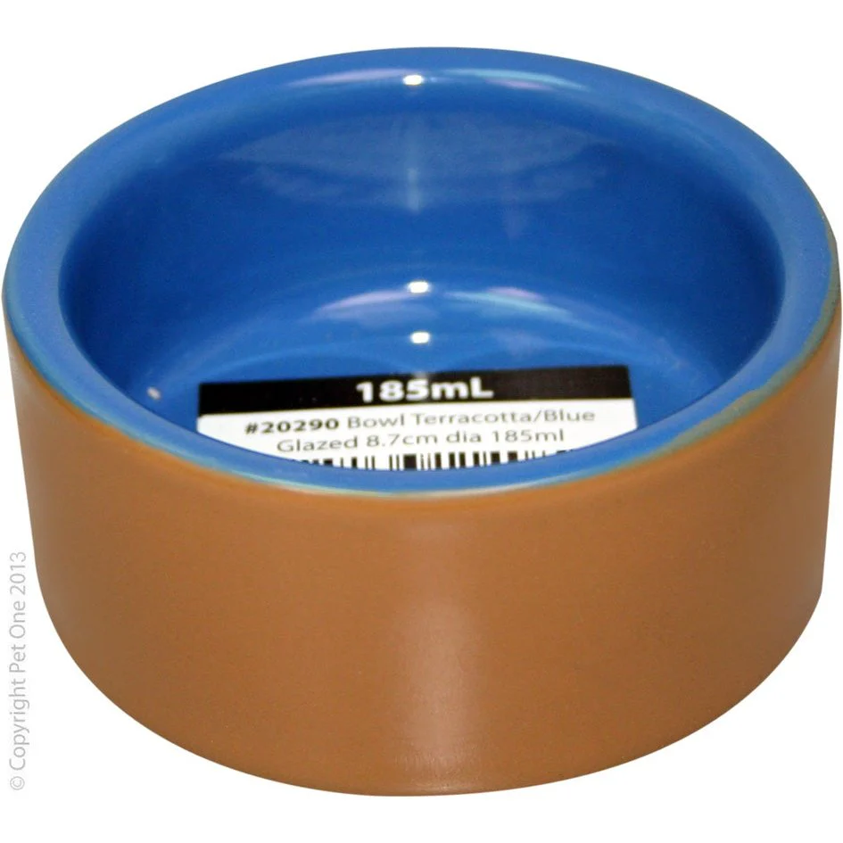 Pet One Terracotta Bowl Blue - Image 10