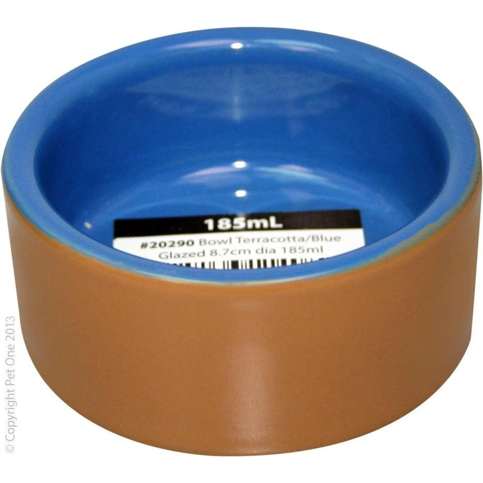 Pet One Terracotta Bowl Blue - Image 12