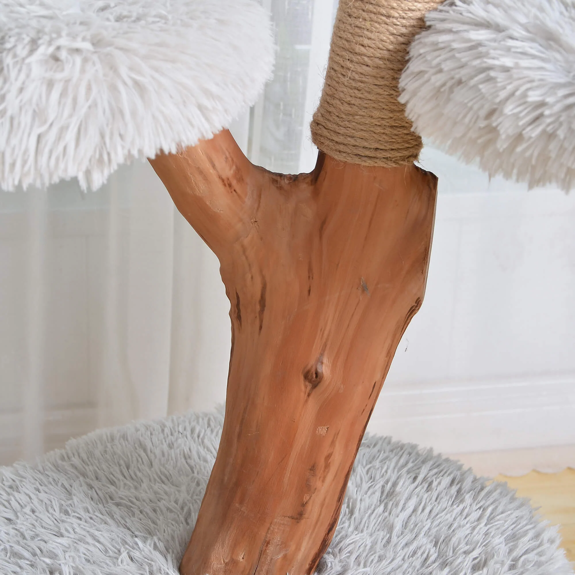 Pet Pals Natural Wood Cat Tree - Image 19