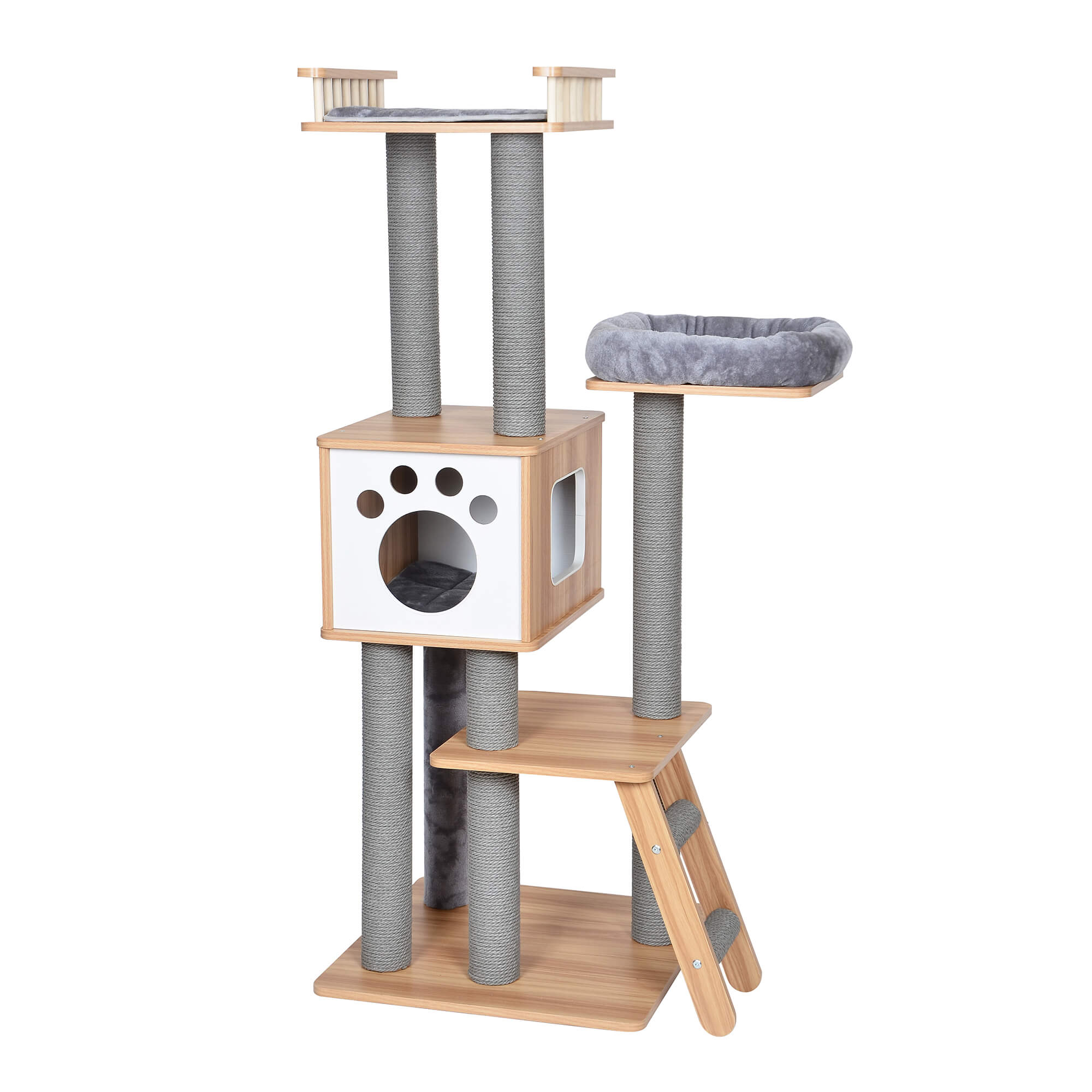 Pet Pals Wooden 5 Level Cat Tree - Image 11