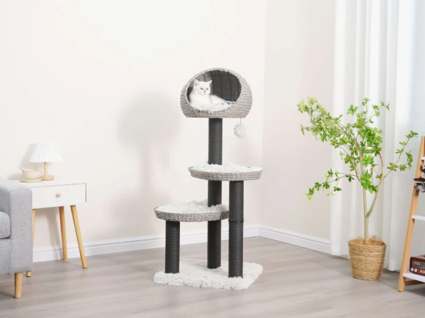 Pet Pals Woven 3 Level Cat Tree - Image 13