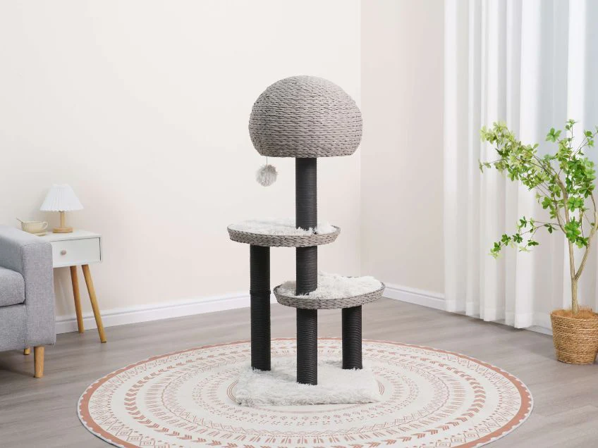 Pet Pals Woven 3 Level Cat Tree - Image 2