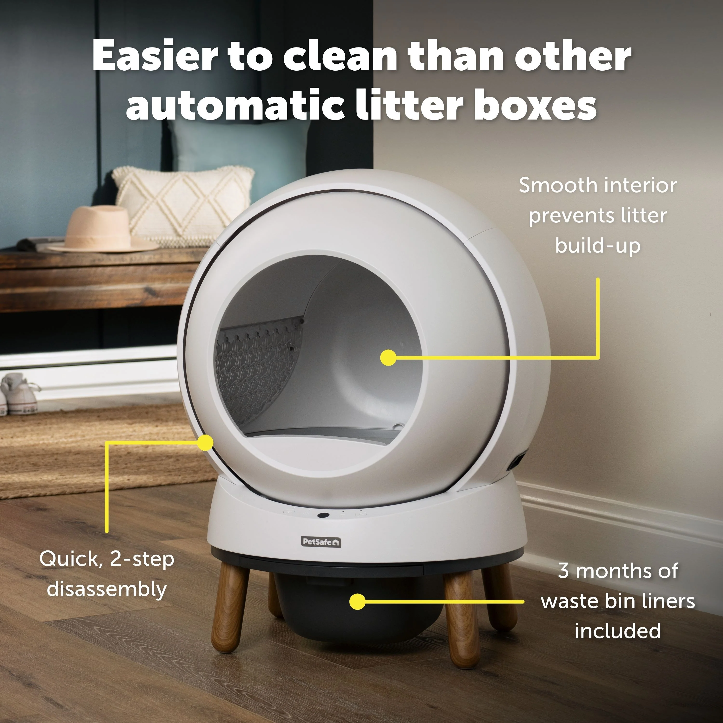 Petsafe ScoopFree SmartSpin Automatic Self Cleaning Cat Litter Box - Image 5