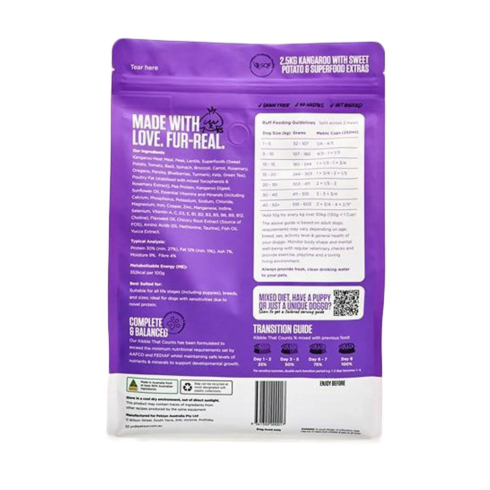 Petzyo Kangaroo & Sweet Potato With Superfood Extras Dry Dog Food - Image 5