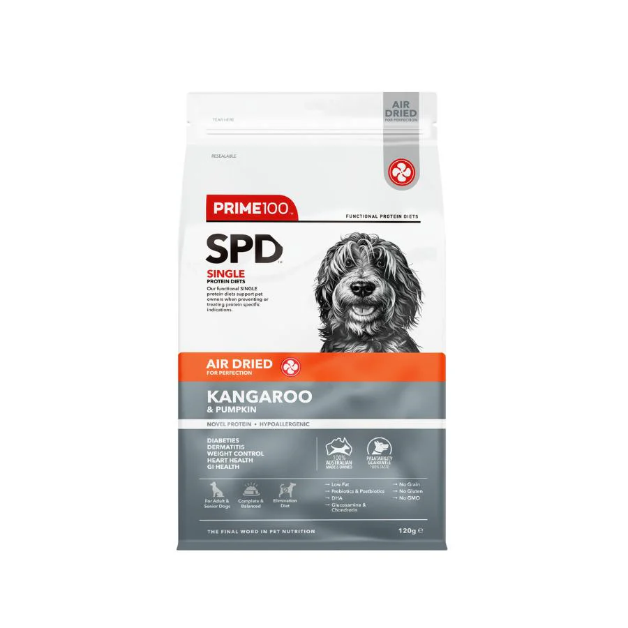 Prime100 SPD Air Dried Kangaroo & Pumpkin Adult Dry Dog Food - Image 3