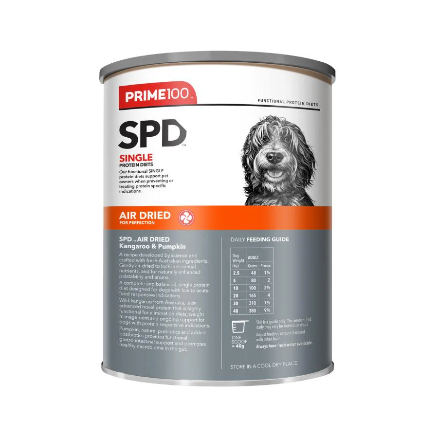 Prime100 SPD Air Dried Kangaroo & Pumpkin Adult Dry Dog Food - Image 5