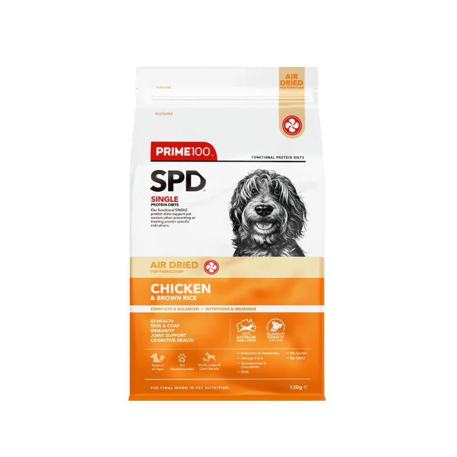 Prime100 SPD Air Dried Chicken and Brown Rice Dry Dog Food - Image 3