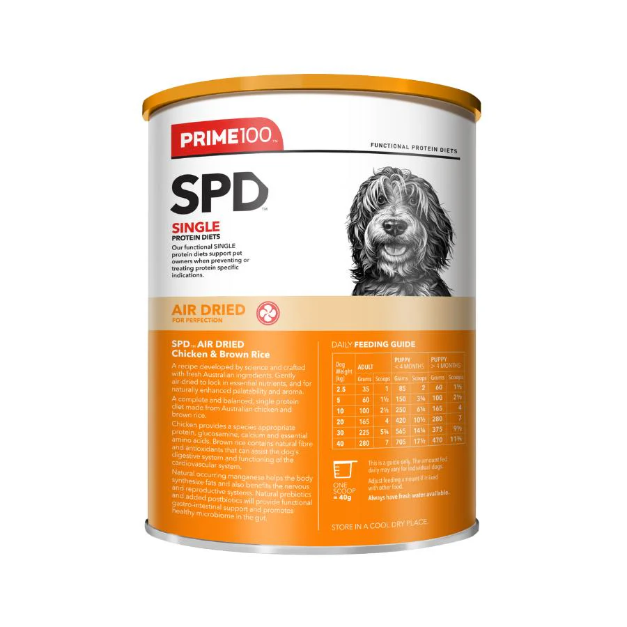 Prime100 SPD Air Dried Chicken and Brown Rice Dry Dog Food - Image 5