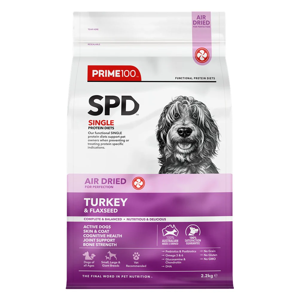 Prime100 SPD Air Dried Turkey & Flaxseed Dry Dog Food - Image 2