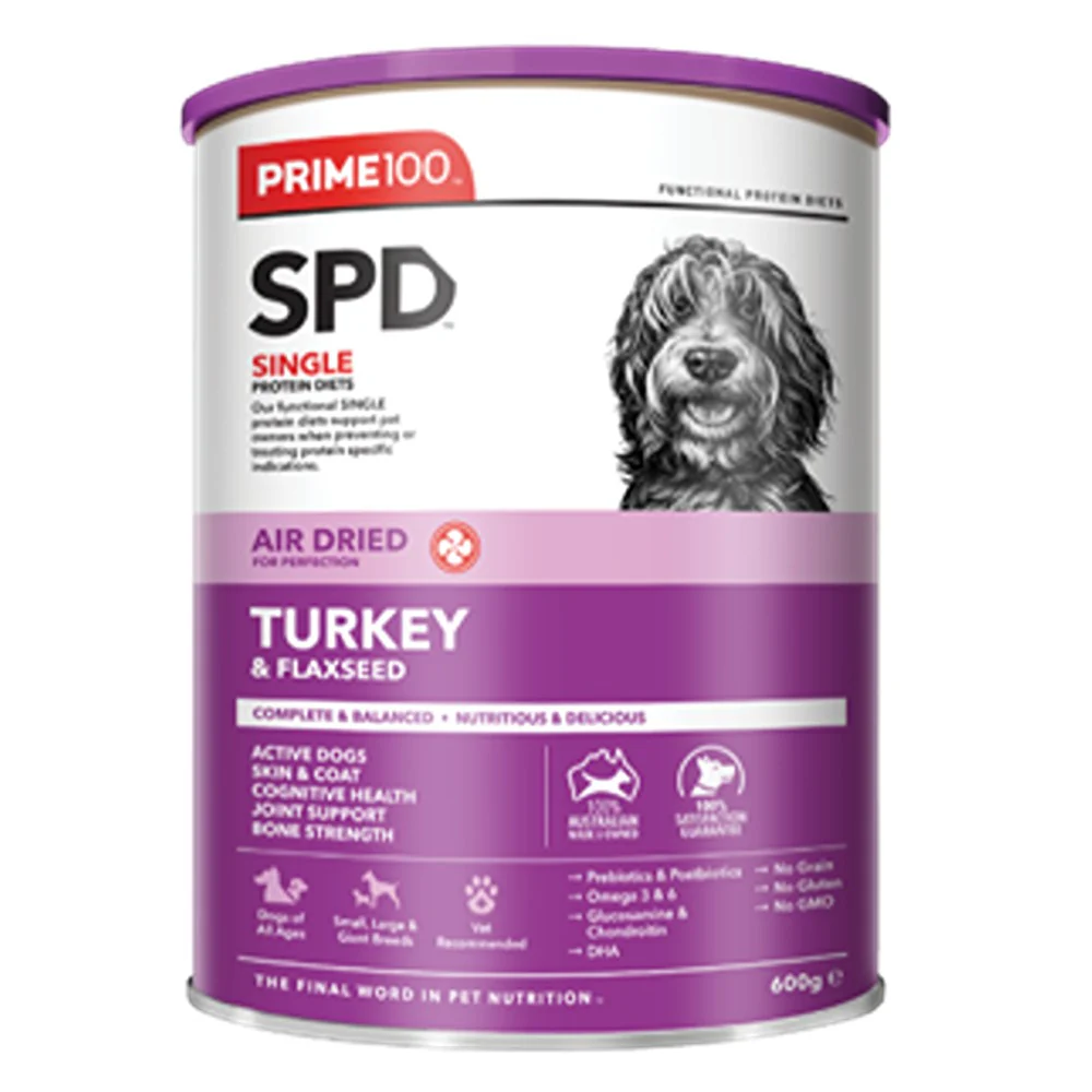 Prime100 SPD Air Dried Turkey & Flaxseed Dry Dog Food - Image 3