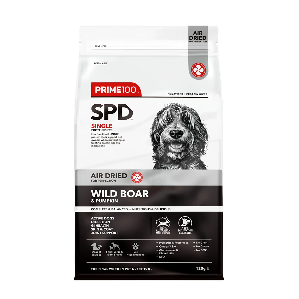 Prime100 SPD Air Dried Wild Boar & Pumpkin Dry Dog Food - Image 2