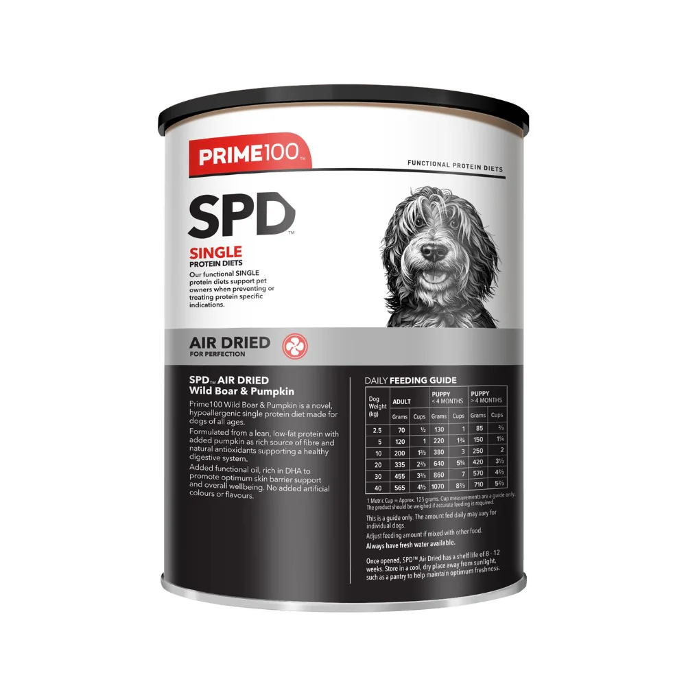 Prime100 SPD Air Dried Wild Boar & Pumpkin Dry Dog Food - Image 5