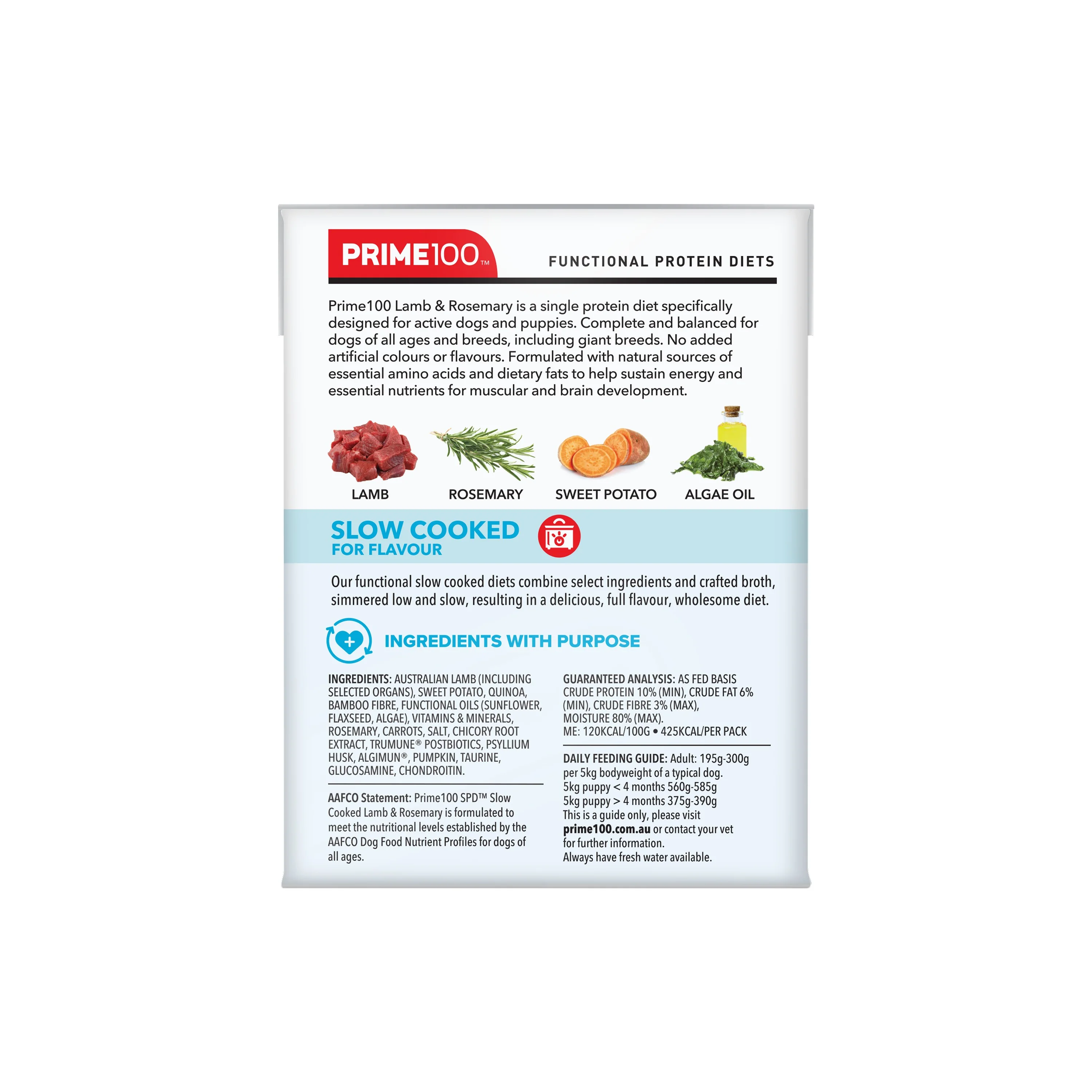 Prime100 SPD Slow Cooked Lamb & Rosemary Wet Dog Food - Image 7