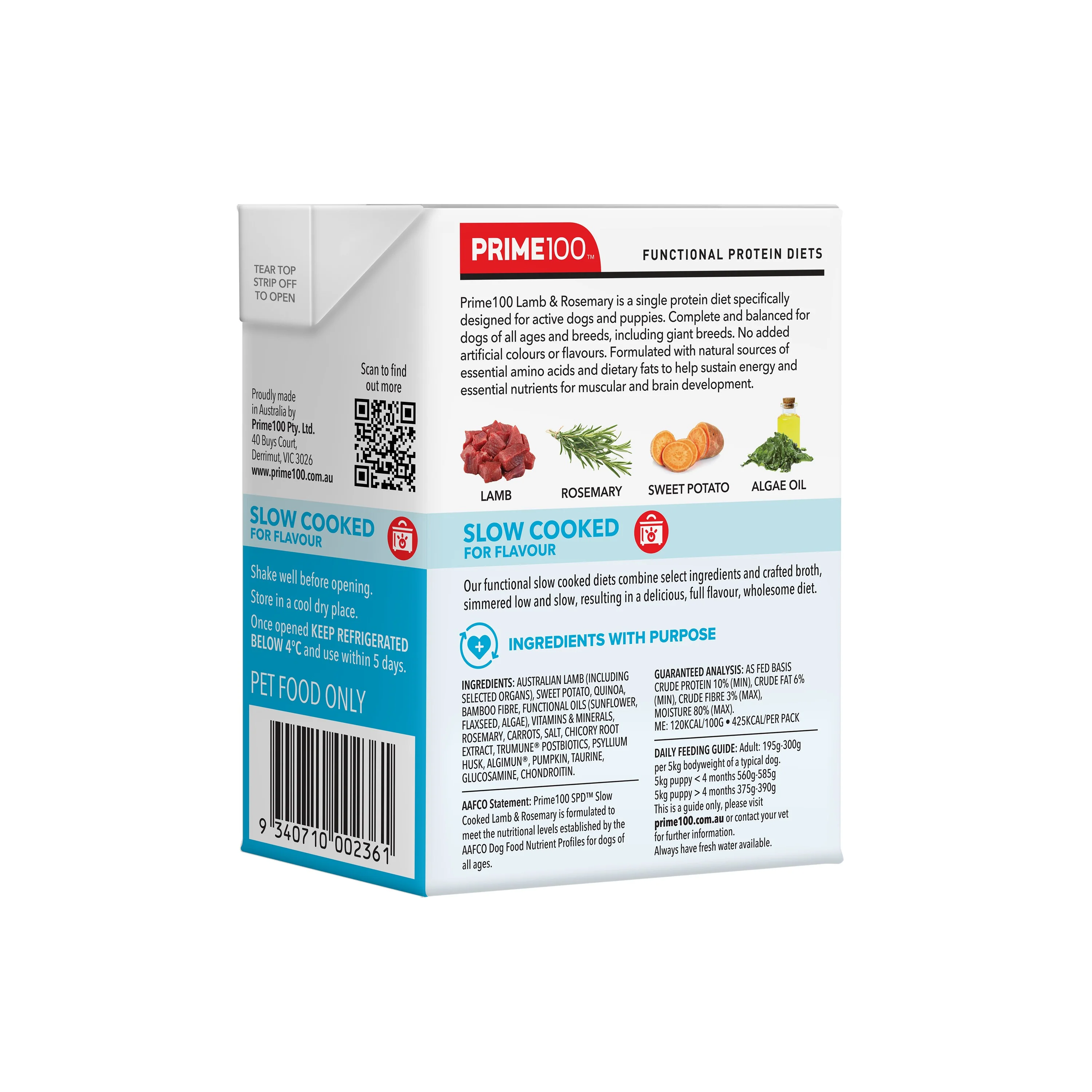 Prime100 SPD Slow Cooked Lamb & Rosemary Wet Dog Food - Image 9