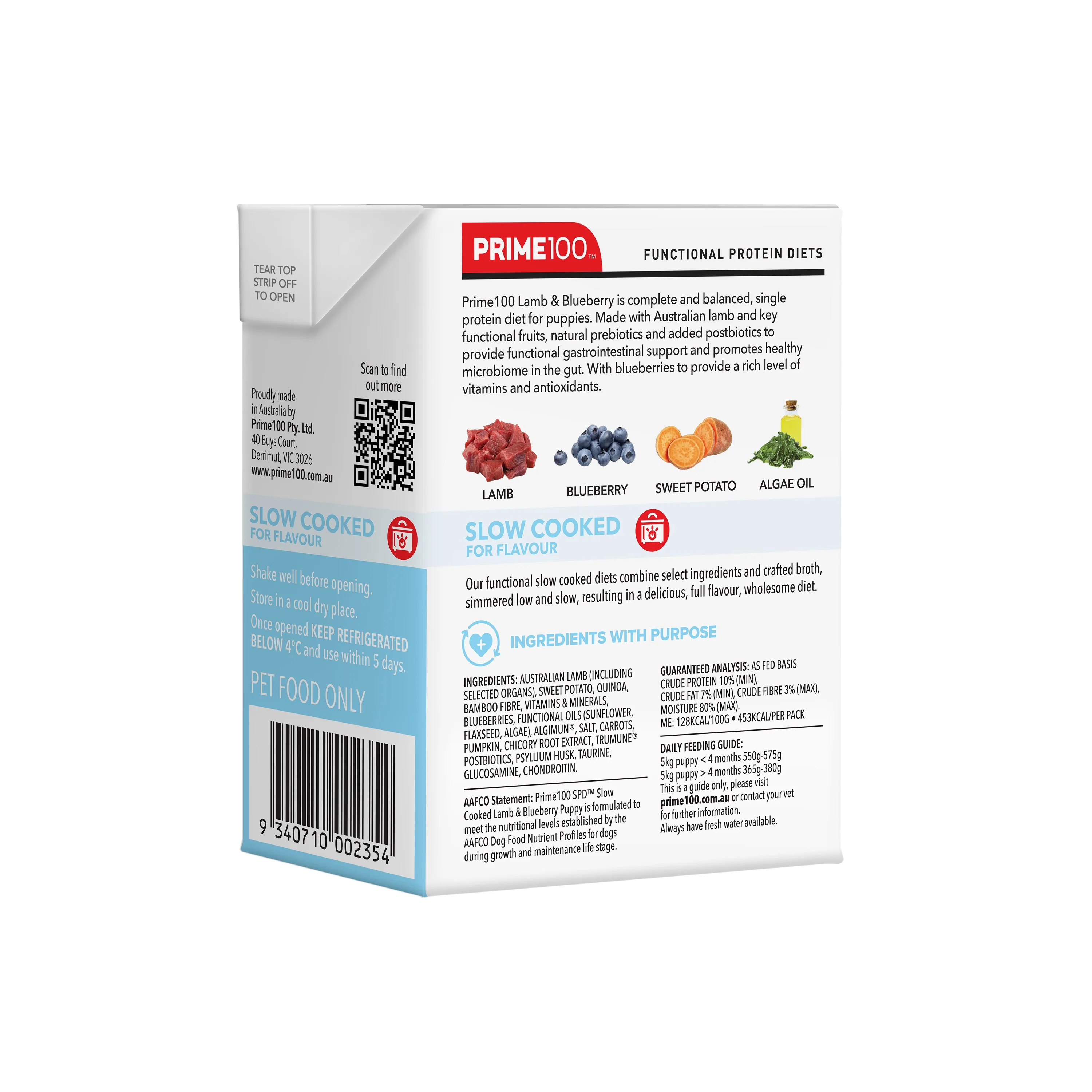 Prime100 SPD Slow Cooked Lamb and Blueberry Puppy Wet Dog Food - Image 11