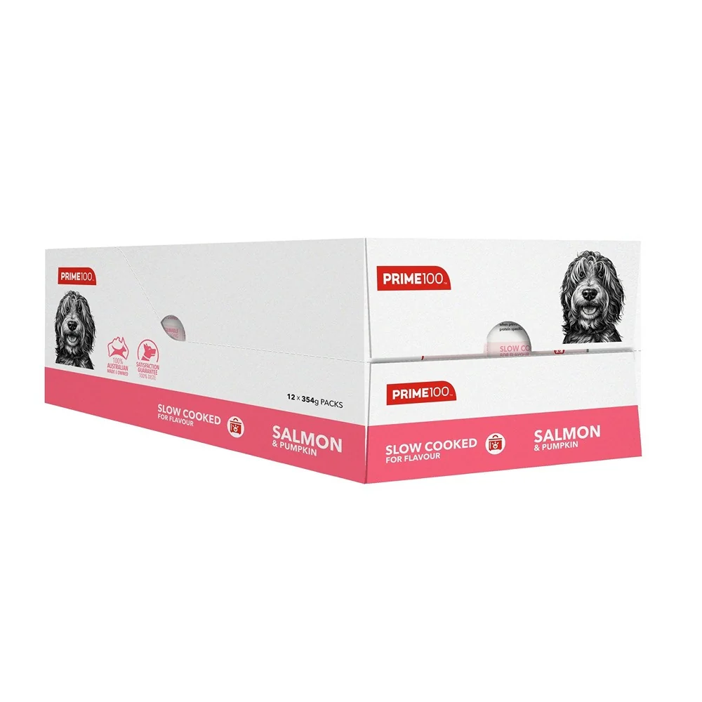Prime100 SPD Slow Cooked Salmon & Pumpkin Wet Dog Food - Image 2
