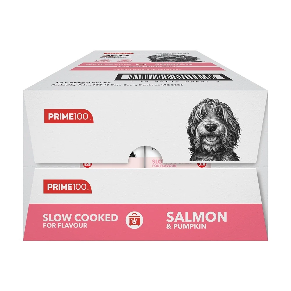 Prime100 SPD Slow Cooked Salmon & Pumpkin Wet Dog Food - Image 4