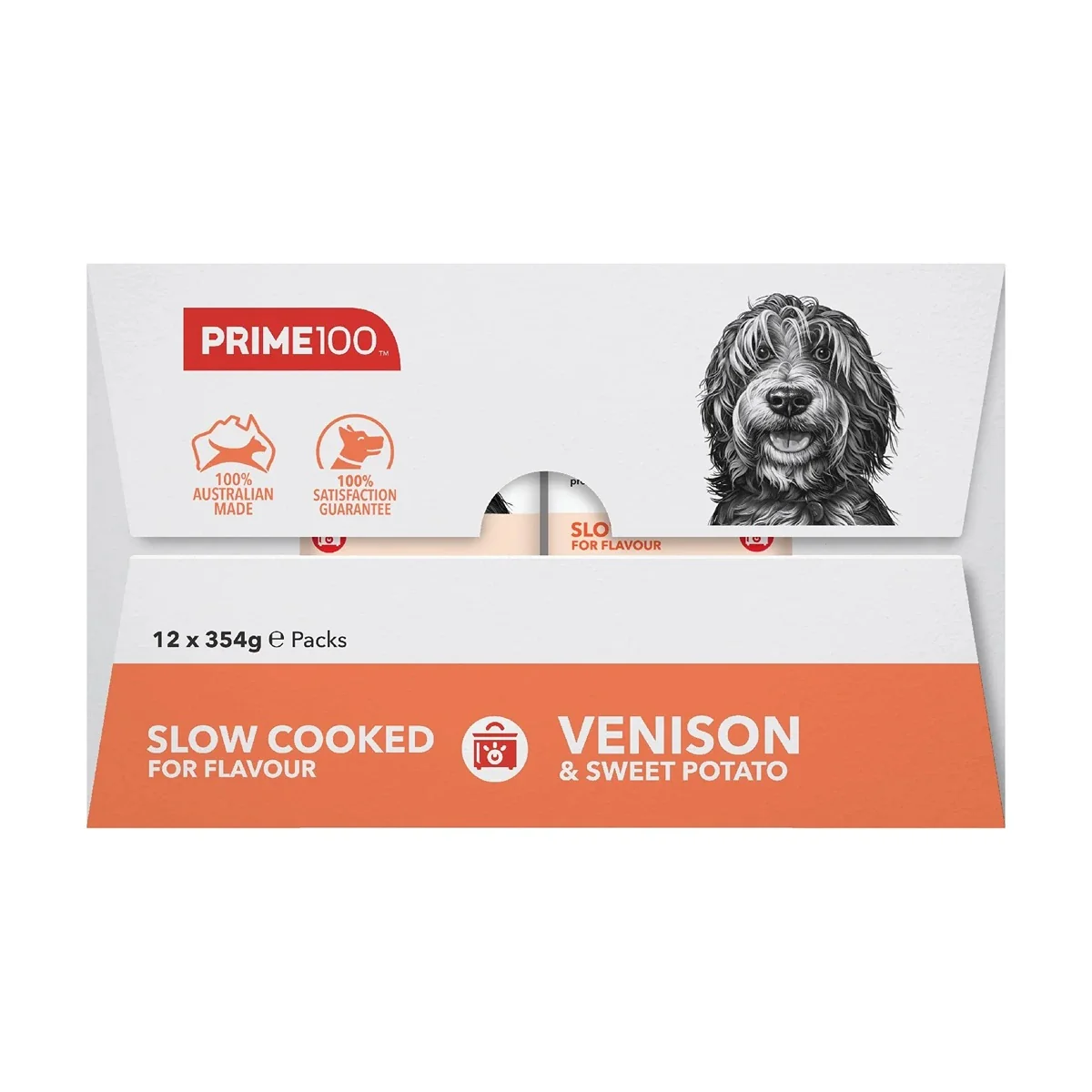 Prime100 SPD Slow Cooked Venison & Sweet Potato Wet Dog Food
