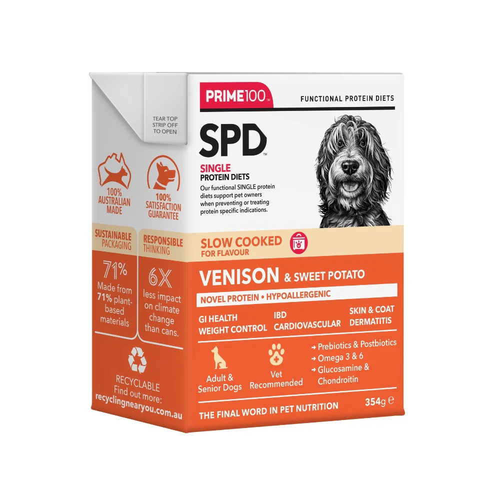 Prime100 SPD Slow Cooked Venison & Sweet Potato Wet Dog Food - Image 2
