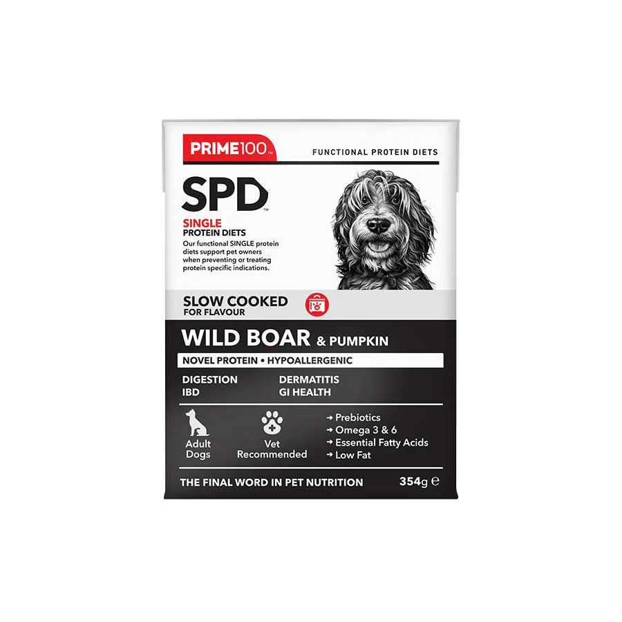 Prime100 SPD Slow Cooked Wild Boar & Pumpkin Wet Dog Food - Image 3
