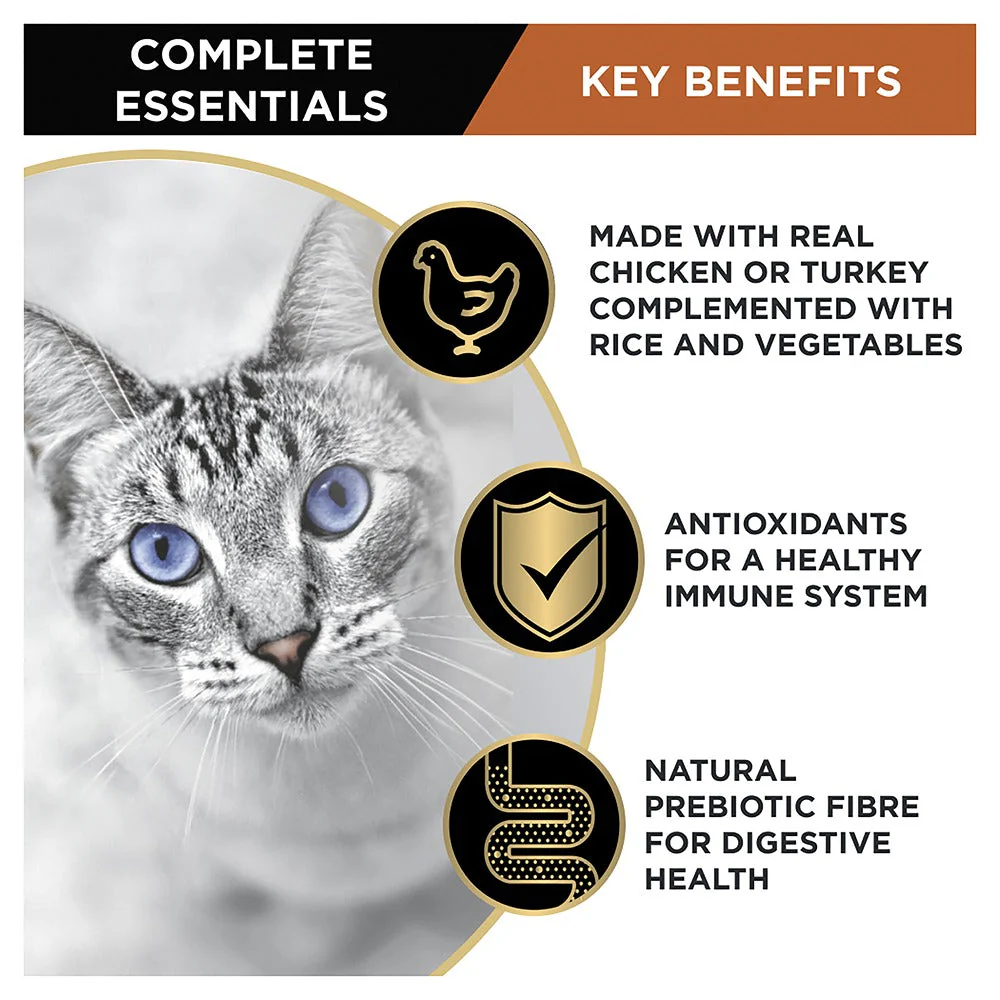 Pro Plan Complete Essentials Poultry Favouites Wet Cat Food 24x85g - Image 11