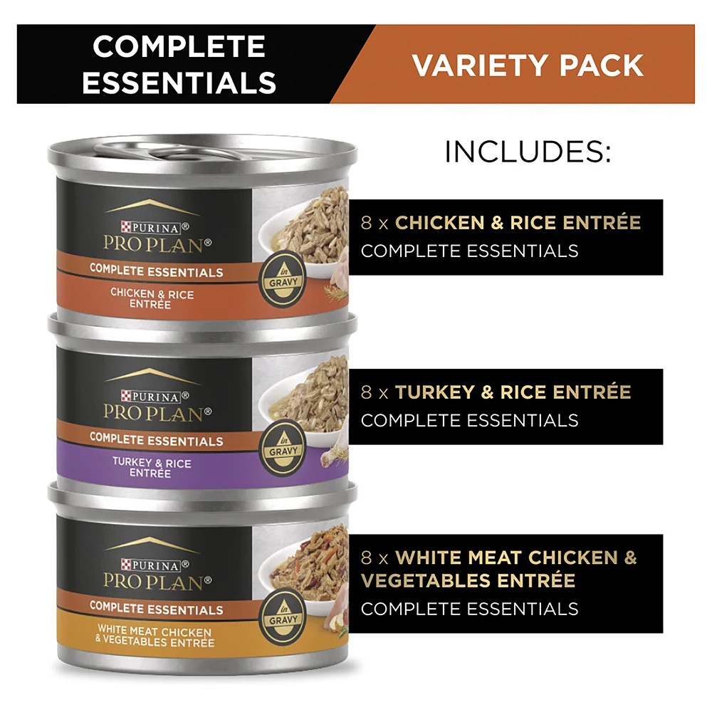Pro Plan Complete Essentials Poultry Favouites Wet Cat Food 24x85g - Image 3