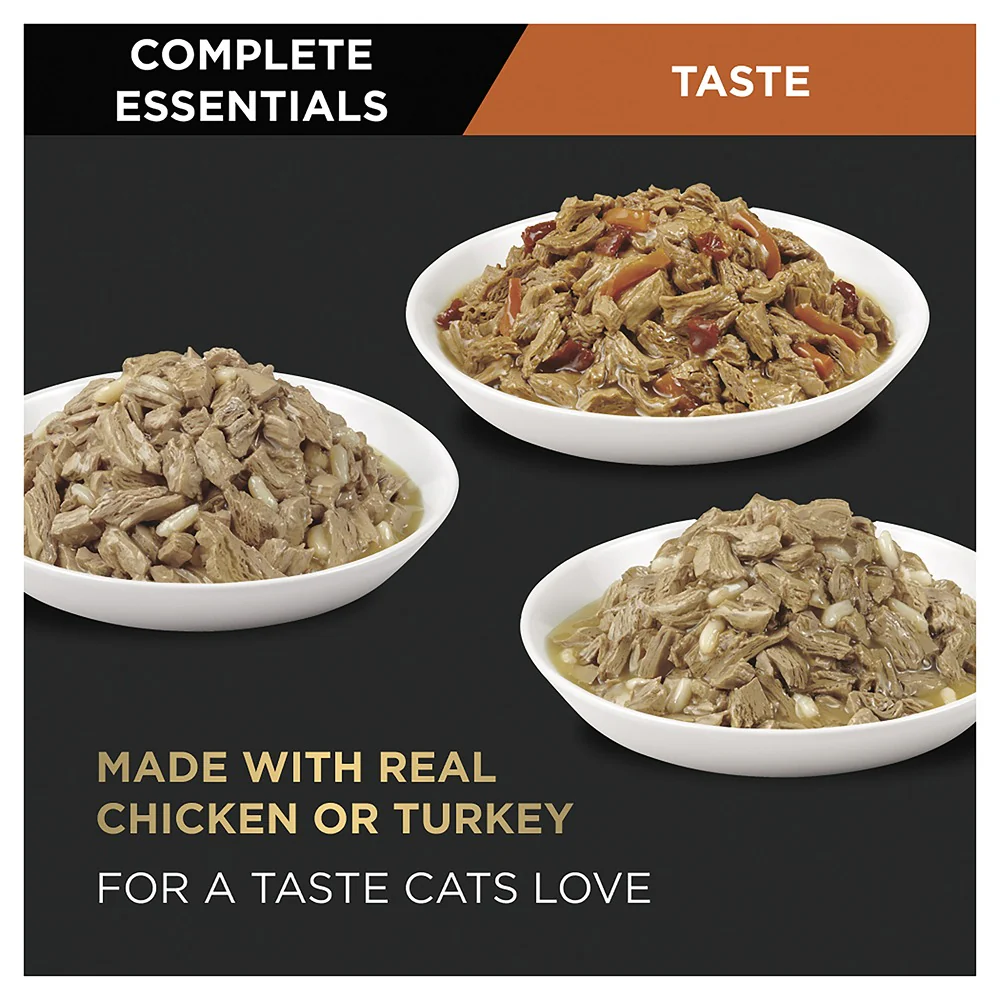 Pro Plan Complete Essentials Poultry Favouites Wet Cat Food 24x85g - Image 4
