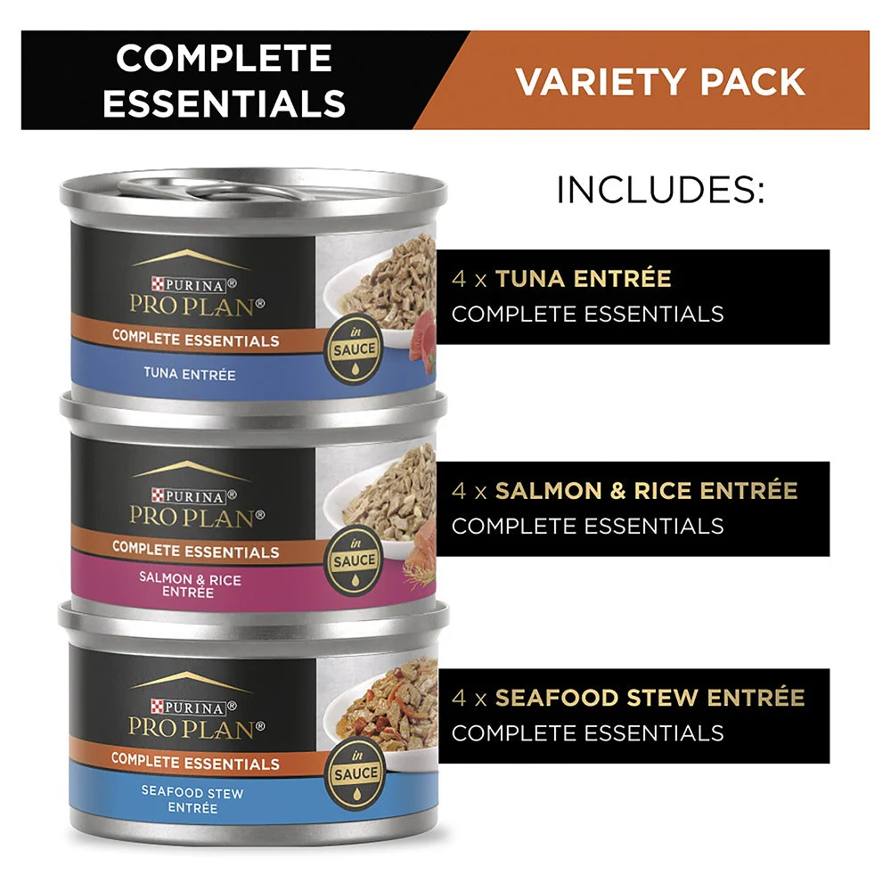 Pro Plan Complete Essentials Seafood Mix Wet Cat Food 12 x 85g - Image 13