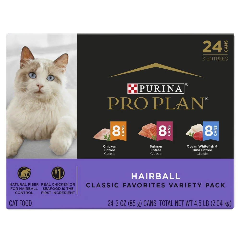 Pro Plan Hairball Classic Variety Pack Wet Cat Food - Image 2