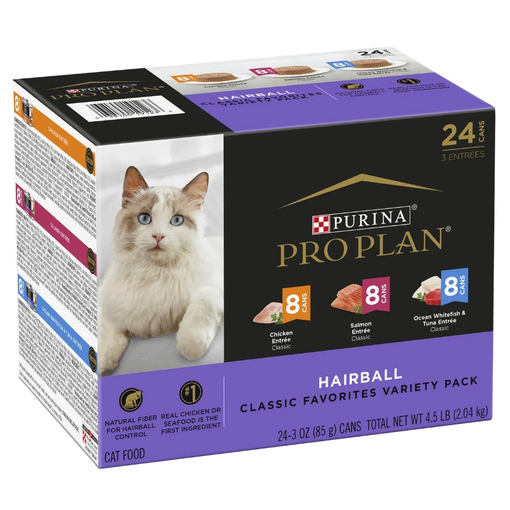 Pro Plan Hairball Classic Variety Pack Wet Cat Food - Image 4