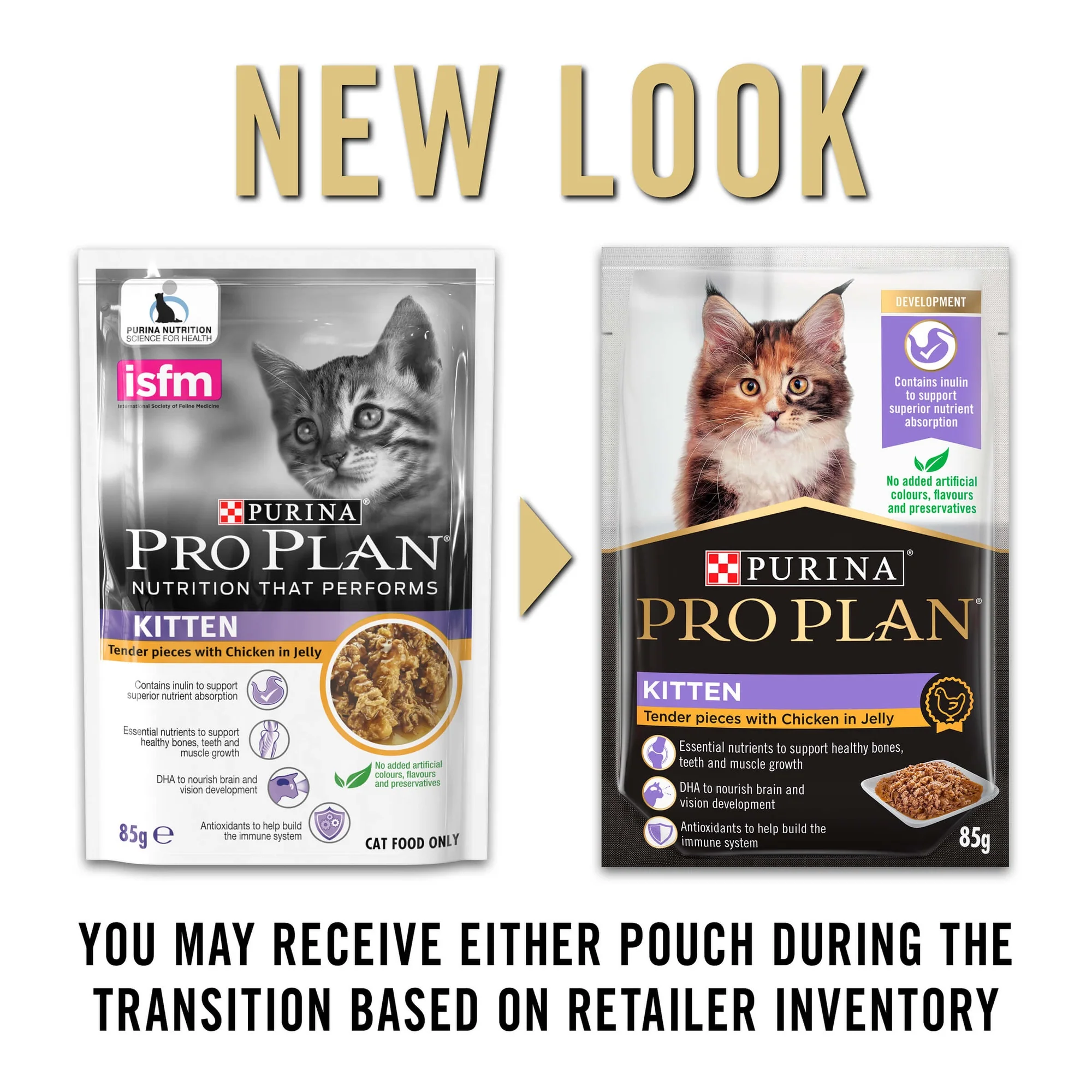 Pro Plan Kitten Chicken Jelly Pouch Wet Cat Food 85g - Image 10