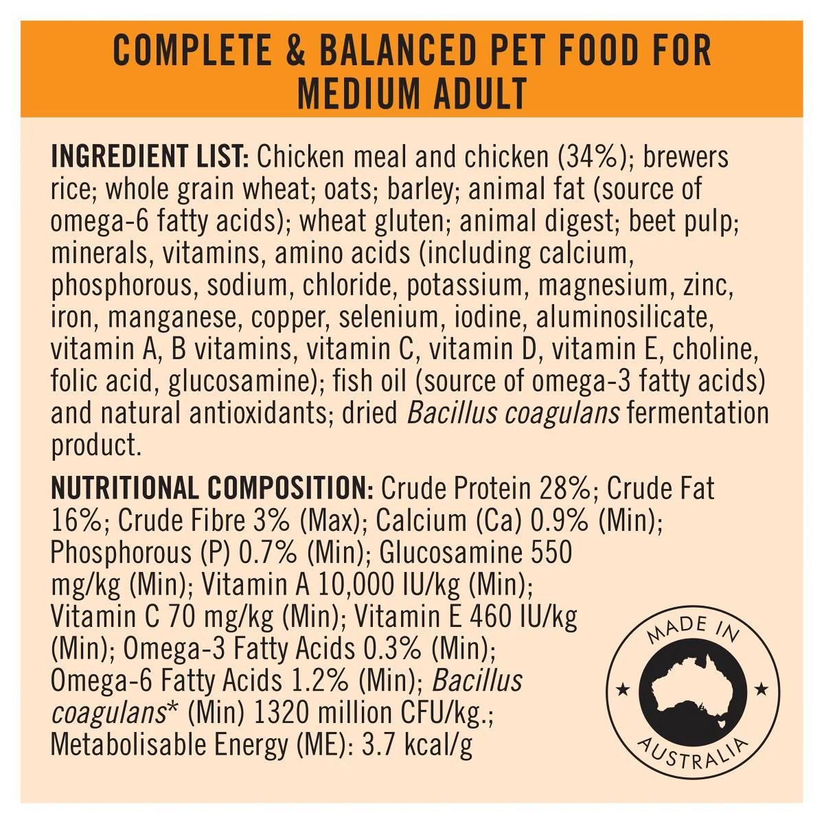 Pro Plan Medium Breed Adult Chicken Dry Dog Food - Image 9