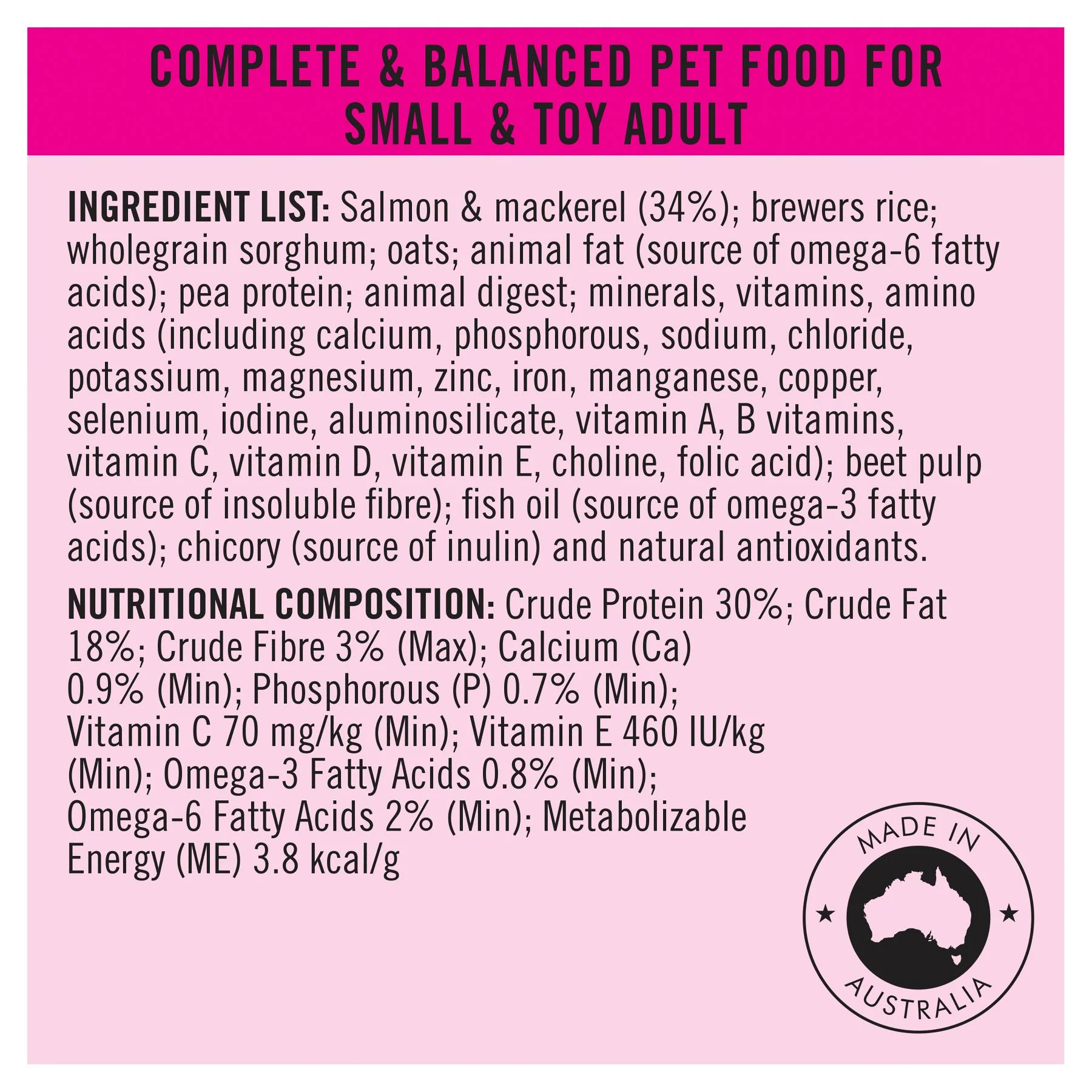 Pro Plan Sensitive Skin & Stomach Small & Toy Breed Adult Dry Dog Food 2.5kg - Image 4
