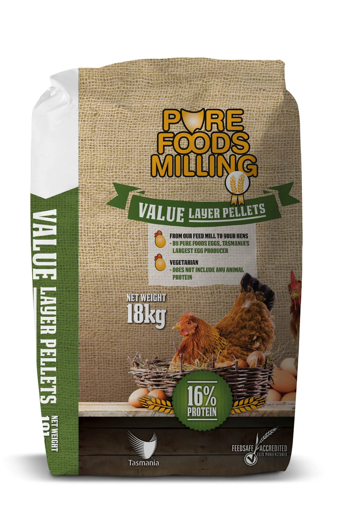 Pure Foods Milling Value Layer Pellets 16% 18kg - Image 2