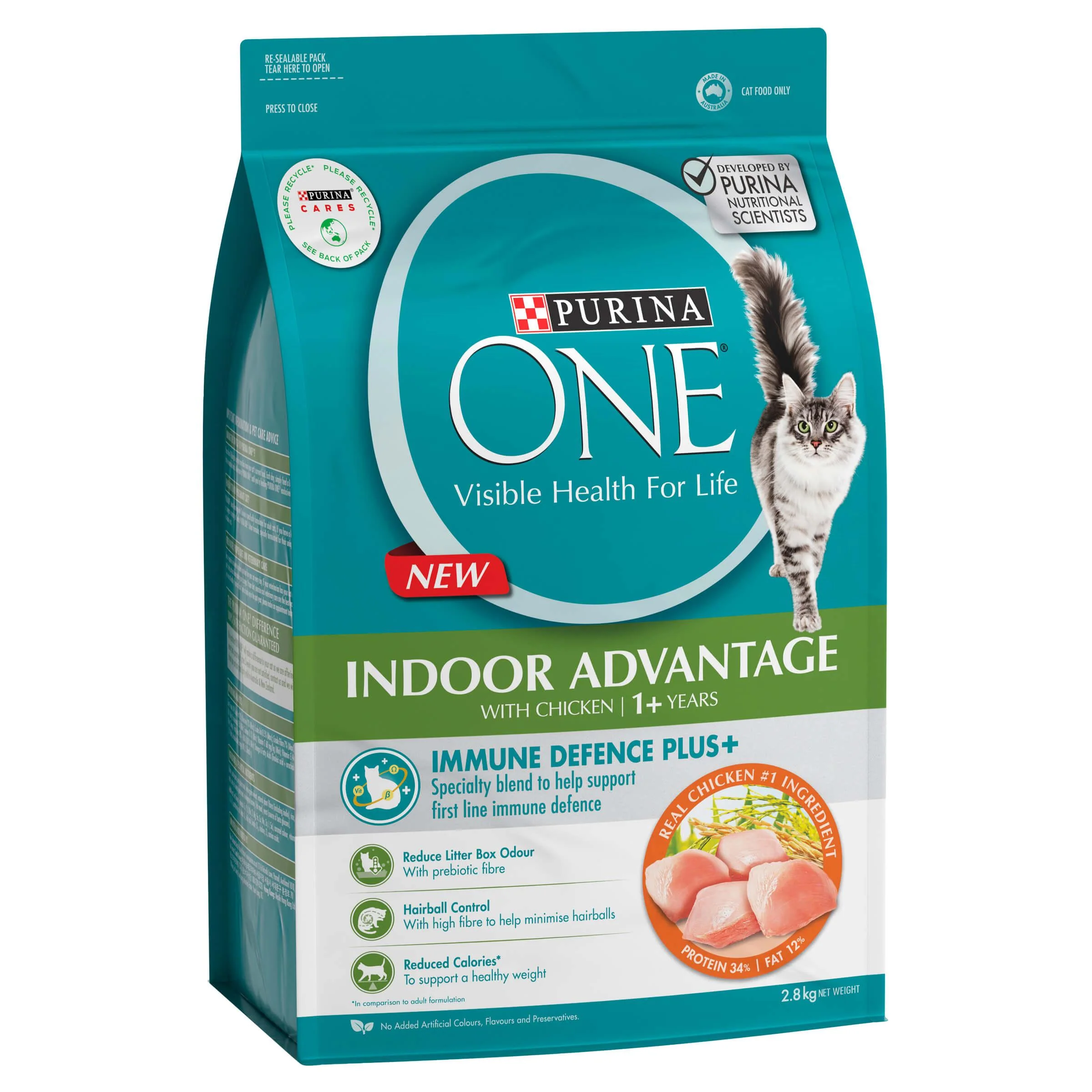 Purina One Indoor Advantage Chicken Adult Dry Cat Food - Image 15