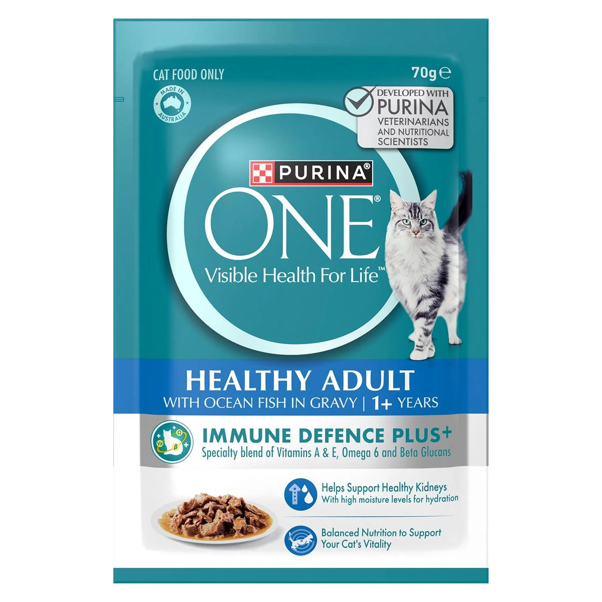 Purina One Adult Ocean Fish Wet Cat Food - Image 4