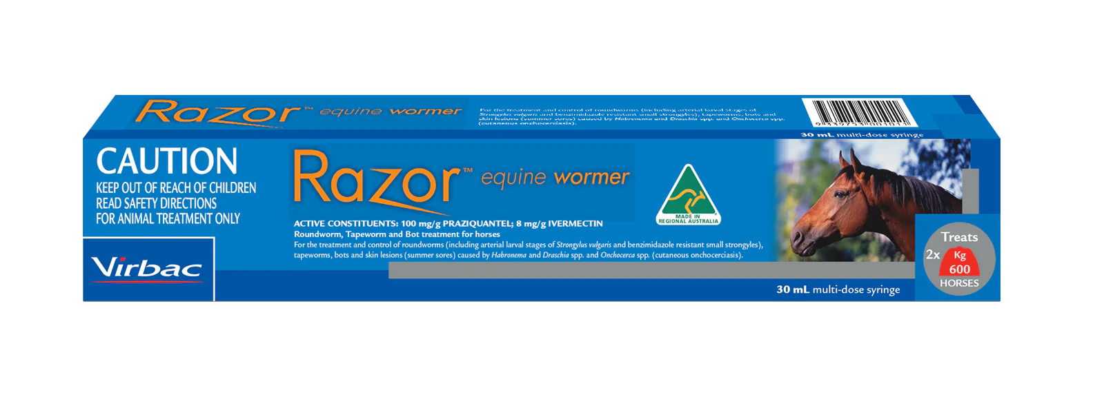 Razor Equine Wormer 30ml