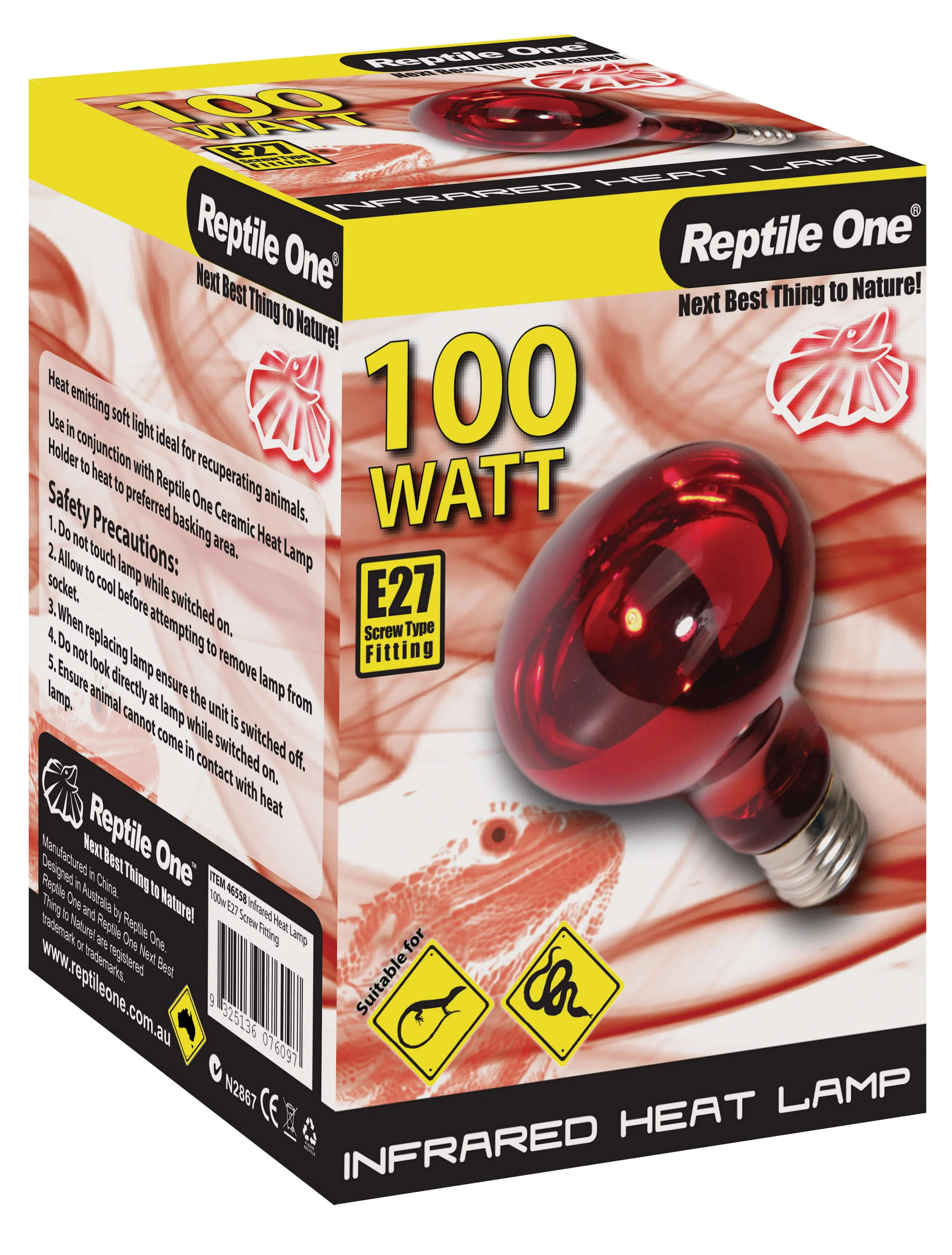Reptile One Heat Lamp Infrared Medi Lamp - Image 3