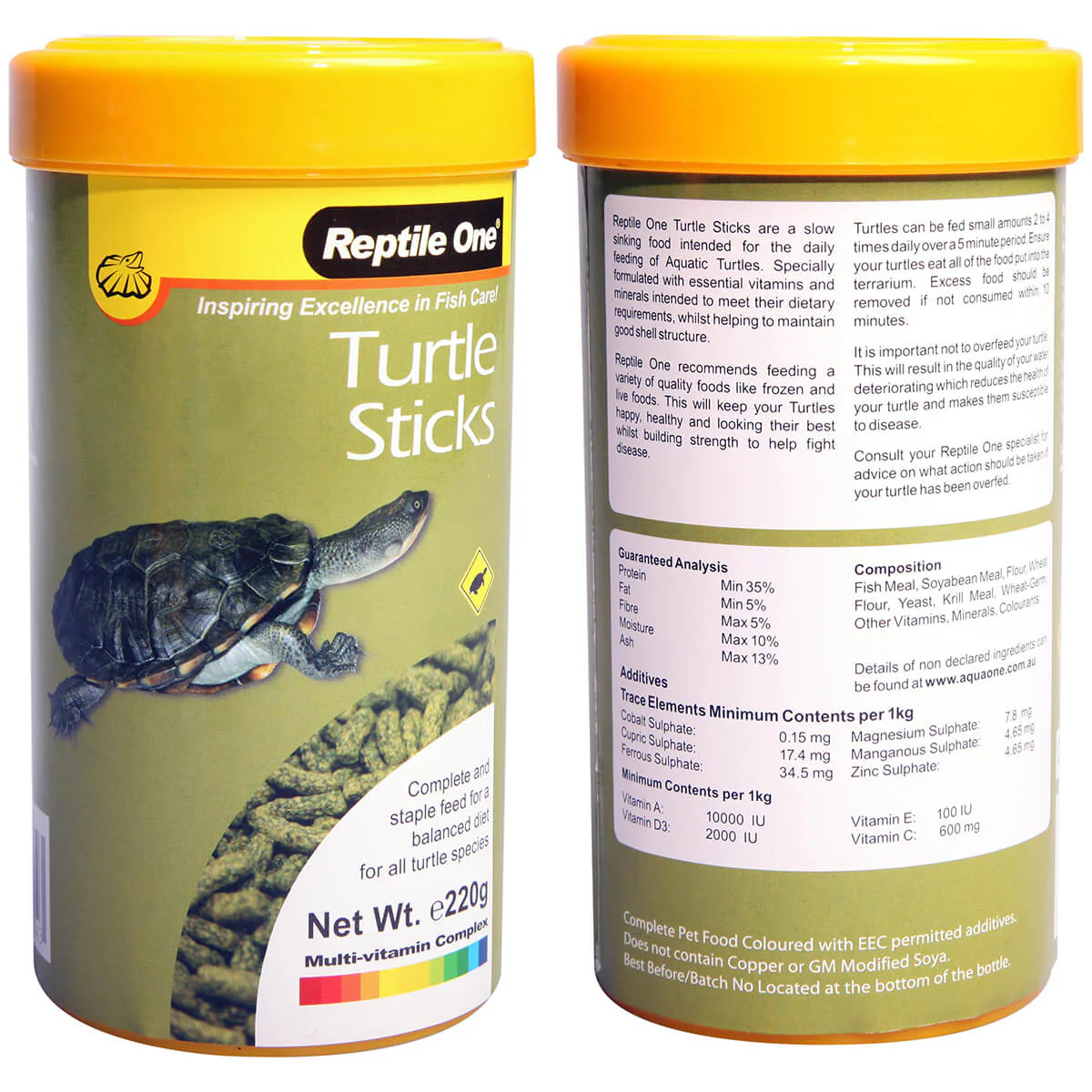 Reptile One Turtle Sticks 220g - Image 2