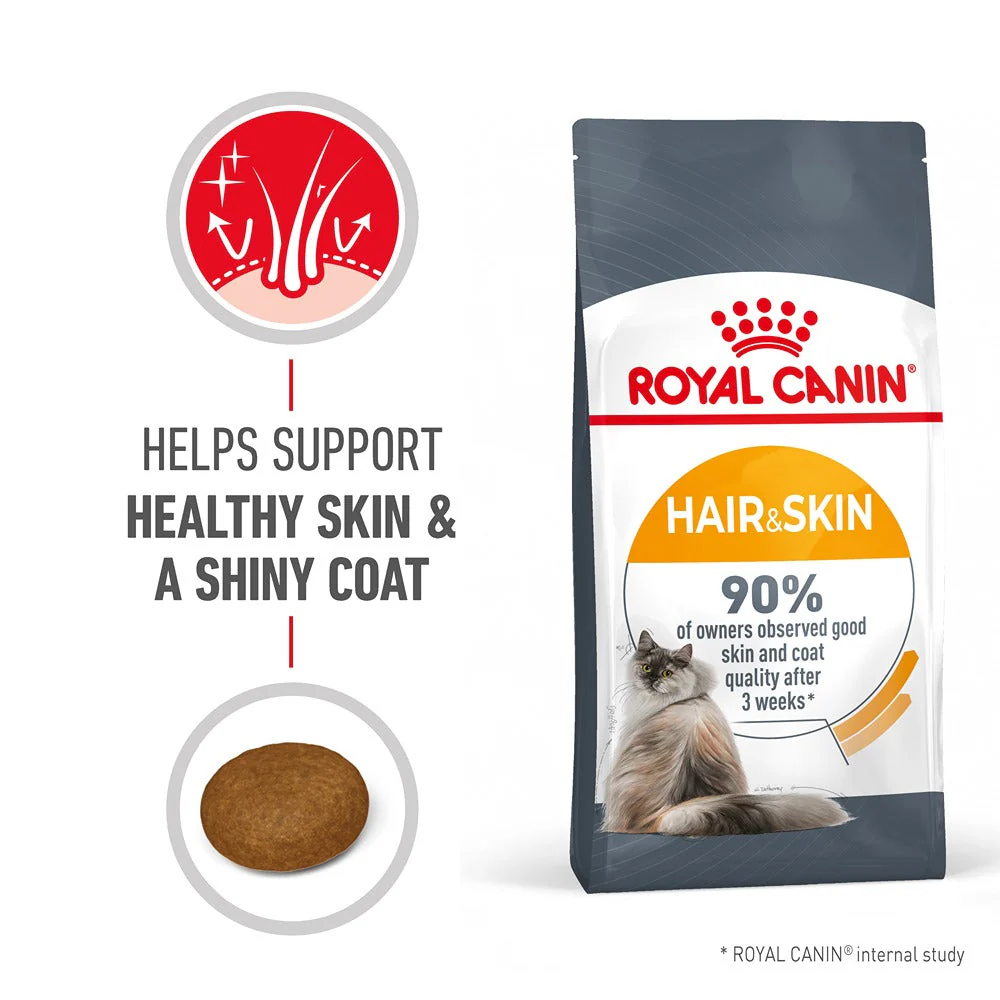 Royal Canin Hair & Skin Care Adult Dry Cat Food 2kg - Image 3