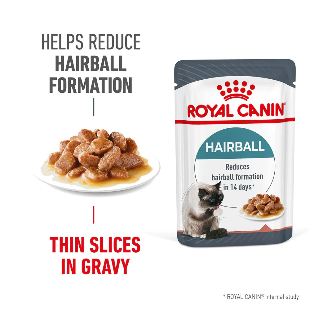 Royal Canin Hairball Care Gravy Adult Wet Cat Food - Image 13