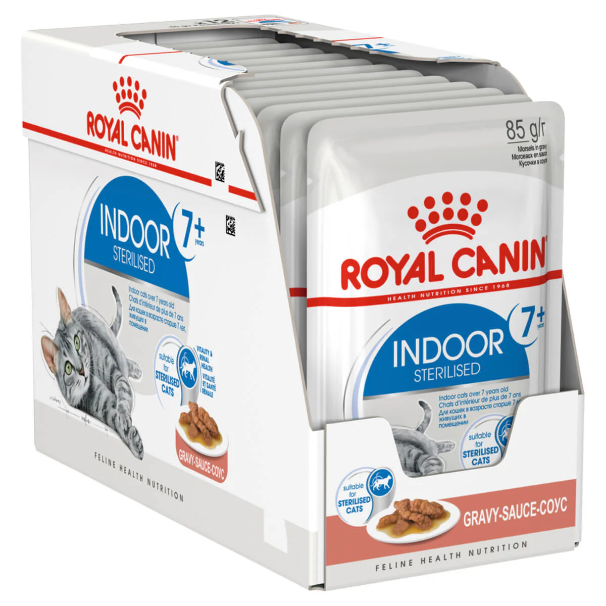 Royal Canin Indoor 7+ Adult Gravy Wet Cat Food - Image 5
